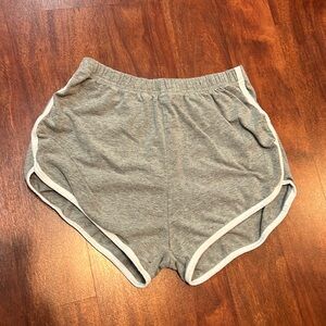 grey size small booty shorts